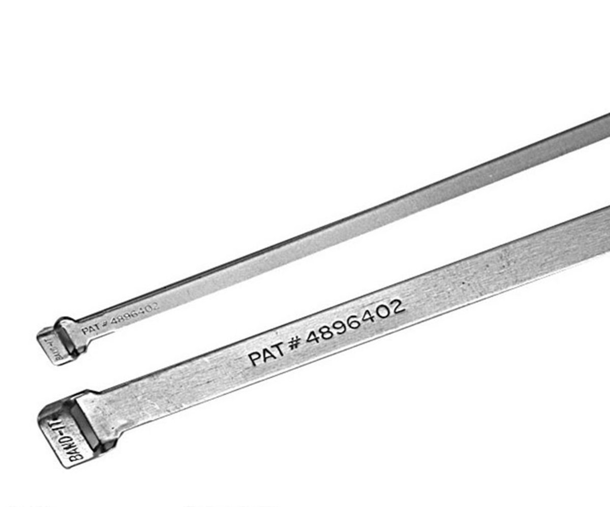 Band-it A10089 TIE-DEX Stainless Steel Strapping – 100 Pack, 0.020 X 14.25 Inch